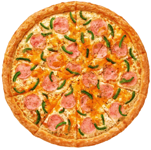 Delicious pizza on a plate